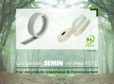 bandes certifiées PEFC 